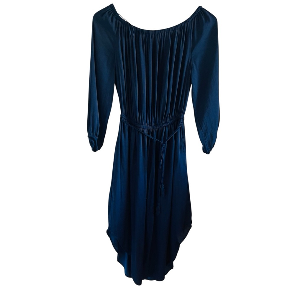 GAP Navy Blue Off-Shoulder Long Sleeve Dress